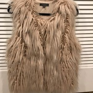 Designer faux fur vest